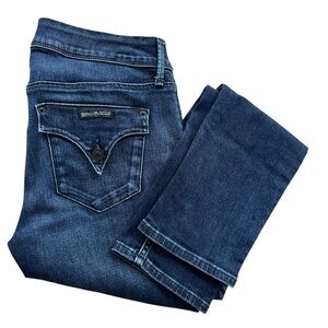 Hudson Women’s Sz 28 Dark Wash Denim Collin Midrise Skinny Ankle Jeans WMA422DLQ